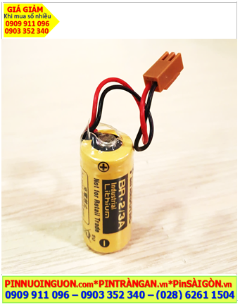 Panasonic BR-2/3A; Pin nuôi nguồn PLC Panasonic BR-2/3A 2/3A 1200mAh lithium 3V (Xuất xứ NHẬT)